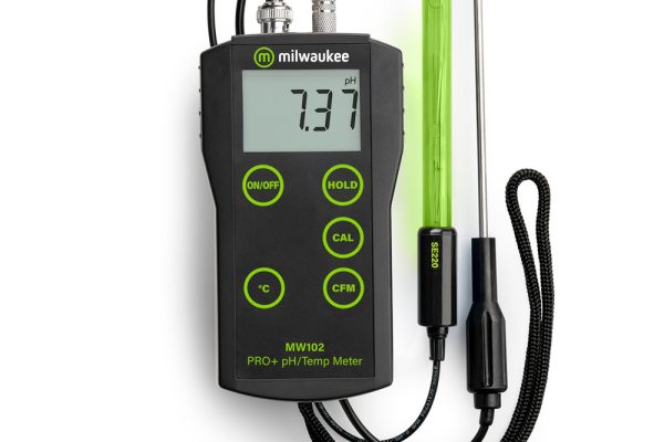 Milwaukee MW102 PRO+ 2-in-1 pH and Temperature Meter with ATC